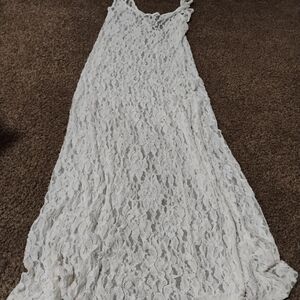 Tea n Rose White Lace Strapless Dress
